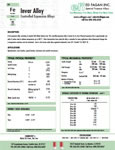 Invar Controlled Expansion Alloy Data Sheet