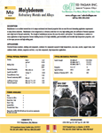Molybdenum Refractory Metal Data Sheet